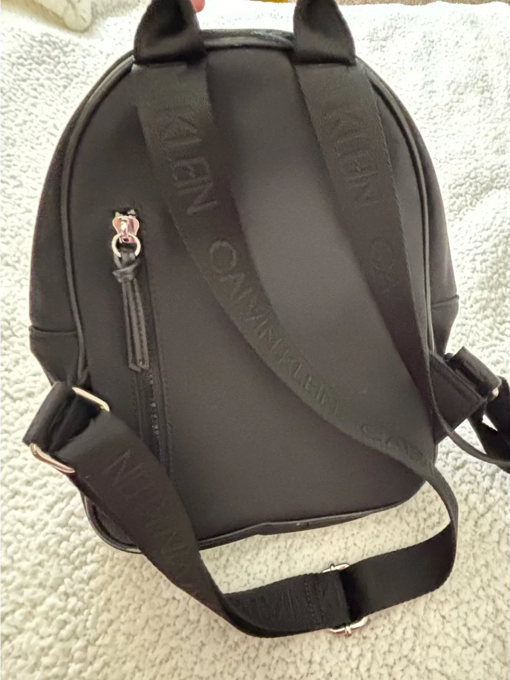 Calvin Klein Black Mini Backpack with Logo